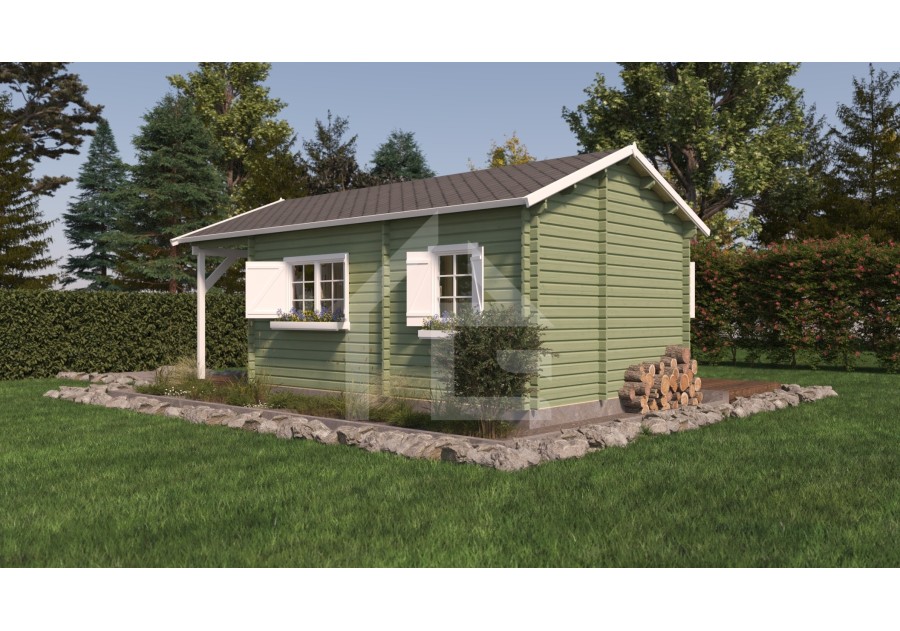 Domek letniskowy PORTO 4.0x5.5m 44mm
