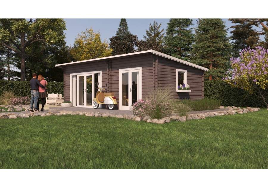Domek letniskowy MARSYLIA, 7.6x4.1m 44mm