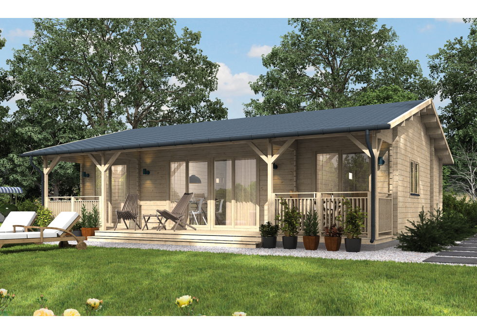 Domek letniskowy MADERA2, 10.0x7.0m 70mm Domek letniskowy MADERA2, 10.0x7.0m 70mm