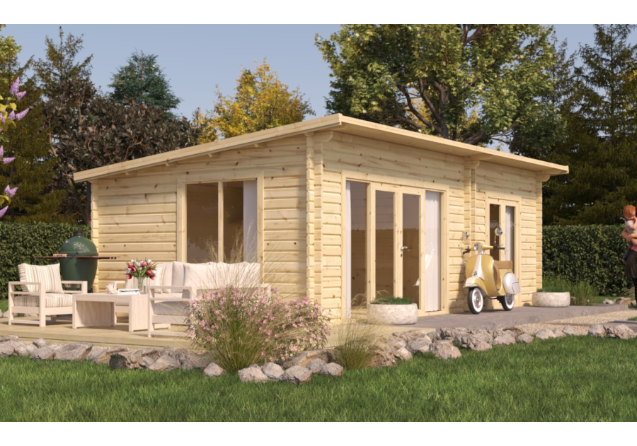 Domek letniskowy MARSYLIA, 7.6x4.1m 44mm