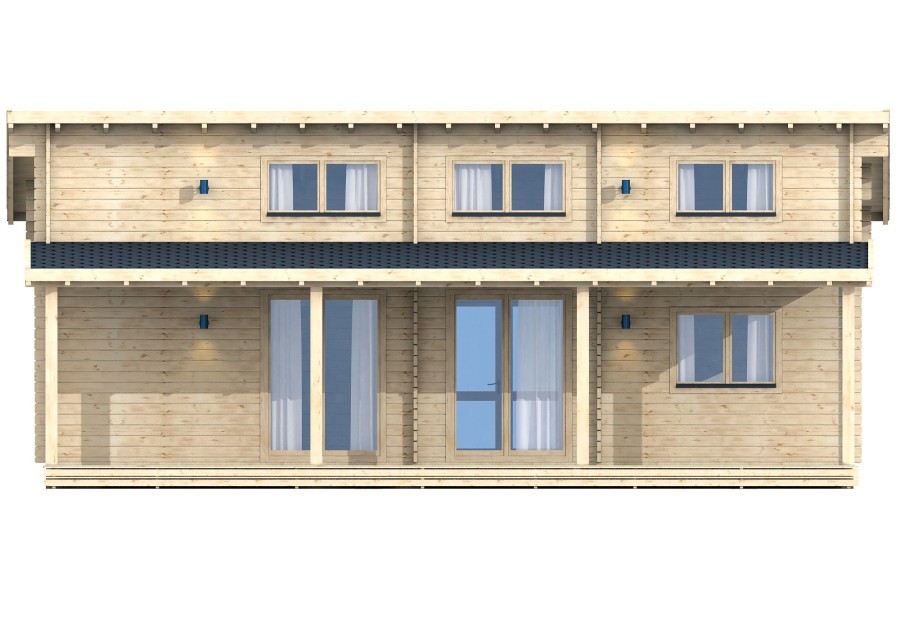 Domek letniskowy MALTA1, 10.0x7.0m 58mm
