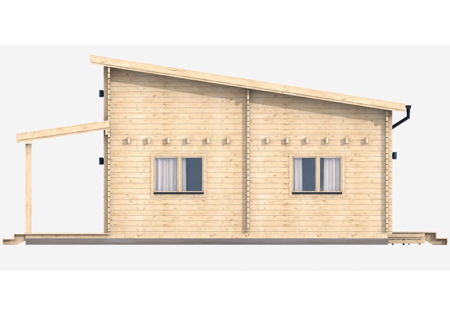 Domek letniskowy MALTA1, 10.0x7.0m 58mm