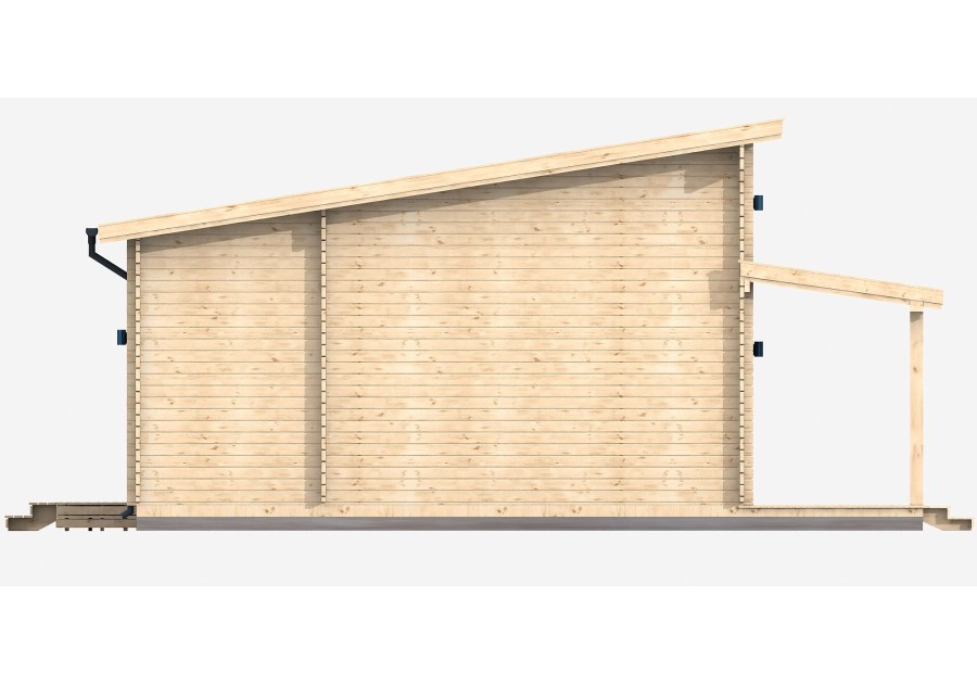 Domek letniskowy MALTA1, 10.0x7.0m 58mm
