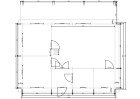 Domek letniskowy MALTA1, 10.0x7.0m 58mm