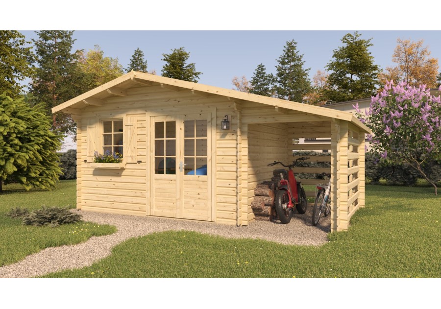 Domek ogrodowy POMM10+, 4.0x3.0m 34mm