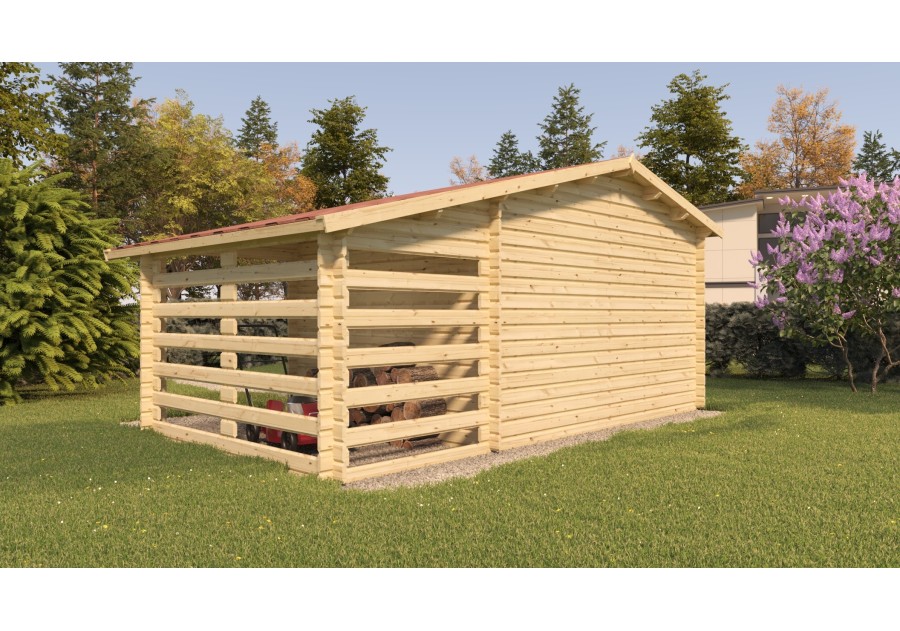 Domek ogrodowy POMM10+, 4.0x3.0m 34mm