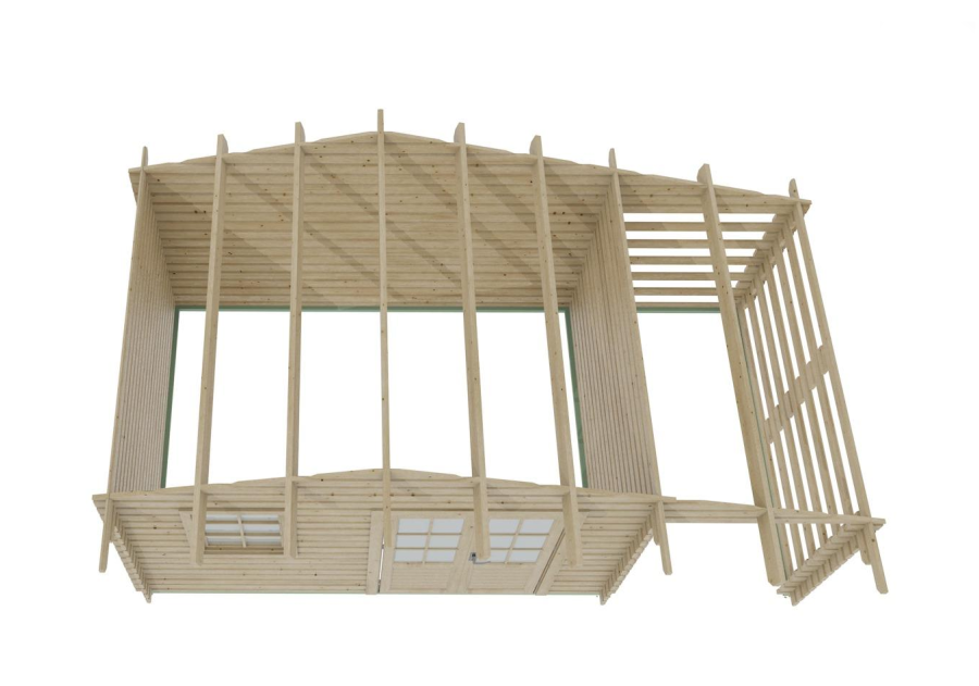 Domek ogrodowy POMM10+, 4.0x3.0m 34mm