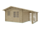 Domek ogrodowy POMM10+, 4.0x3.0m 34mm
