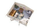 Domek ogrodowy KLARA170, 5.04x3.8m 28mm