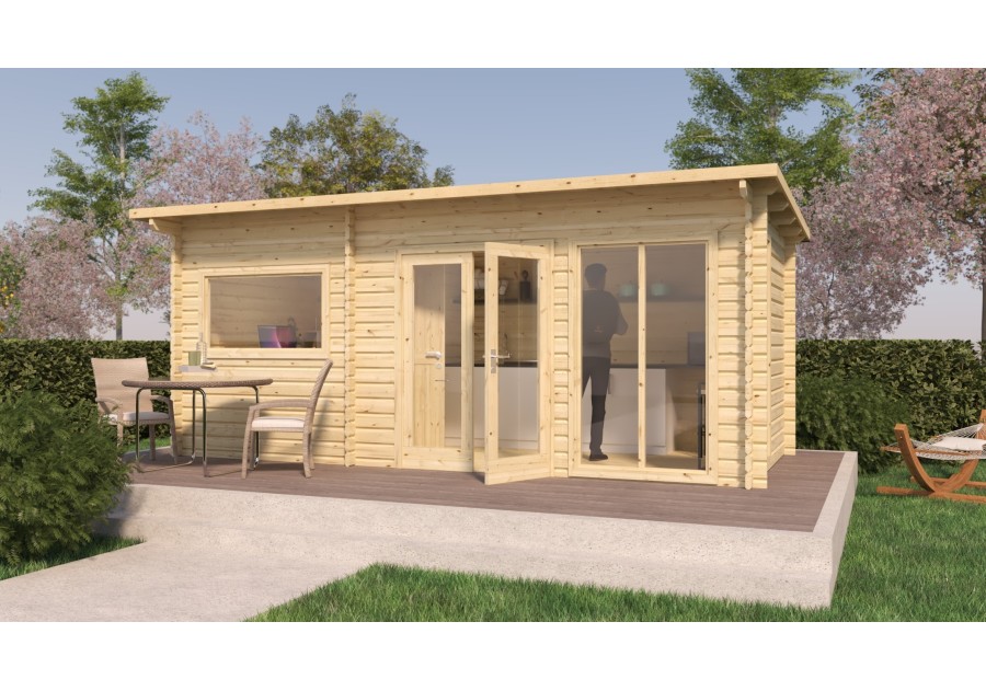 Domek letniskowy BARI12, 5.68x2.60m 44mm