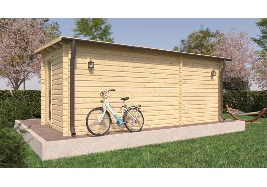 Domek letniskowy BARI12, 5.68x2.60m 44mm