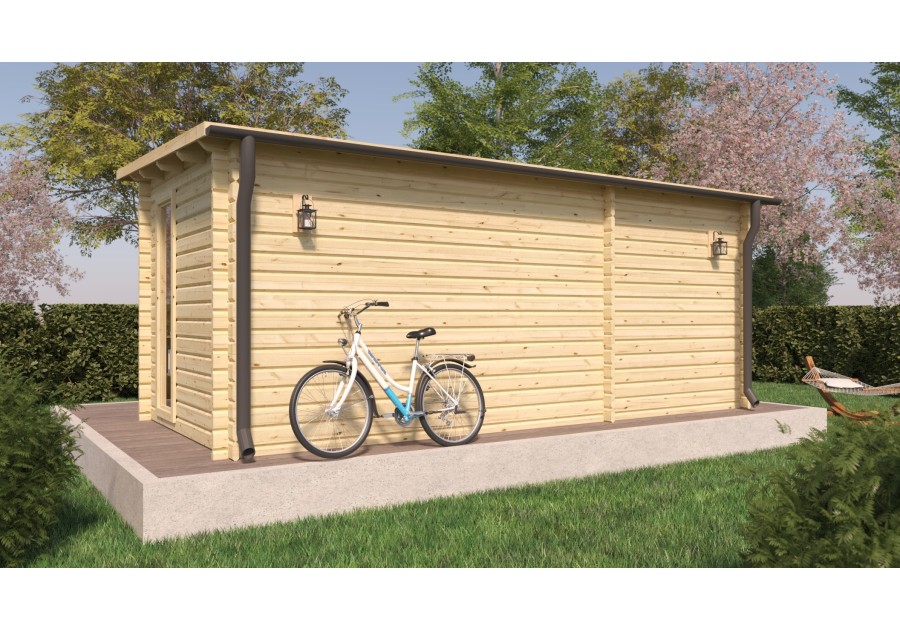 Domek letniskowy BARI12, 5.68x2.60m 44mm