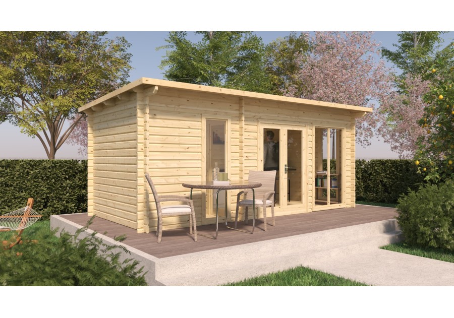 Domek letniskowy BARI12, 5.68x2.60m 44mm