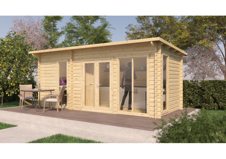 Domek letniskowy BARI12, 5.68x2.60m 44mm