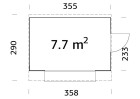 Pawilon handlowy KIRA77 3.55x2.33m 16mm
