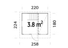 Domek dla dzieci TOM 2.2x1.8m
