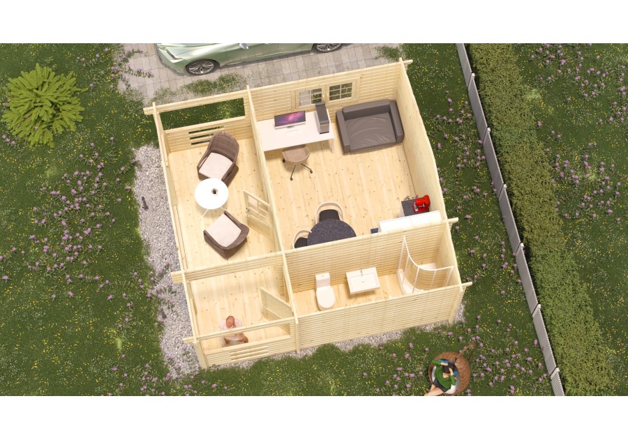 Domek ogrodowy ASTANA, 5.1x3.4m 44mm