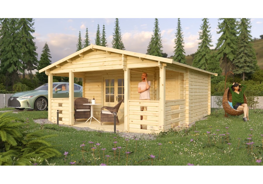 Domek ogrodowy ASTANA, 5.1x3.4m 44mm
