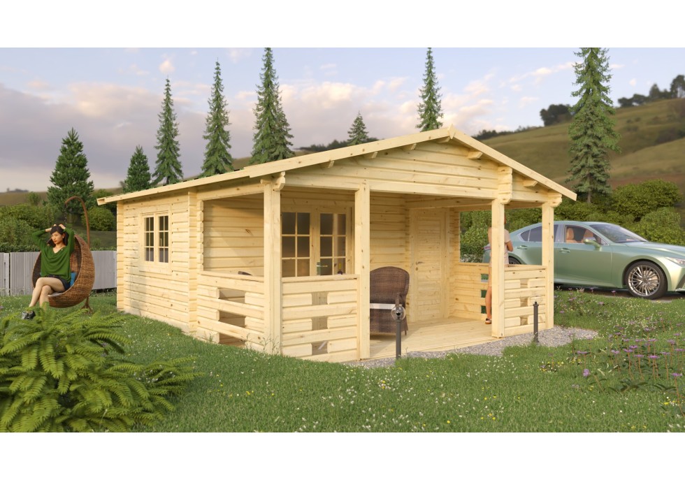 Domek ogrodowy ASTANA, 5.1x3.4m 44mm Domek ogrodowy ASTANA, 5.1x3.4m 44mm