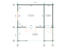 Domek ogrodowy ASTANA, 5.1x3.4m 44mm