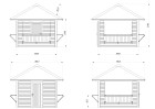 Pawilon handlowy BIANCA83 3.0x3.0m [set 106, seria CONNECT]