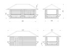 Pawilon handlowy BIANCA166 5.88x3.0m [set 112, seria CONNECT]