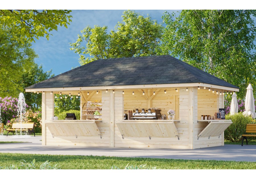 Pawilon handlowy BIANCA166 5.88x3.0m [set 112, seria CONNECT]