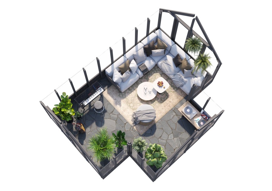 Altana nowoczesna EMILIA191 GH 5.43x4.21m