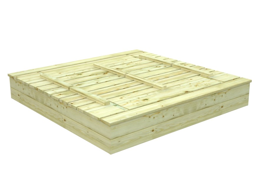 Drewniana piaskownica dla dzieci SANDY14 1,37 × 1,37 m | Domki SODAS