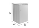 Modułowy metalowy schowek na kubły na śmieci ALEX, 0.80x0.88m