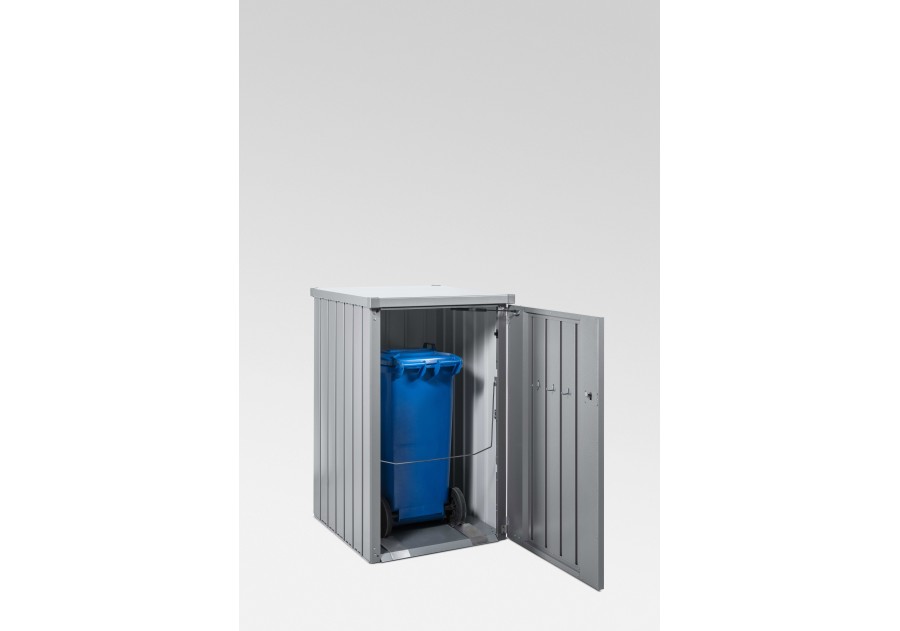 Modułowy metalowy schowek na kubły na śmieci ALEX, 0.80x0.88m