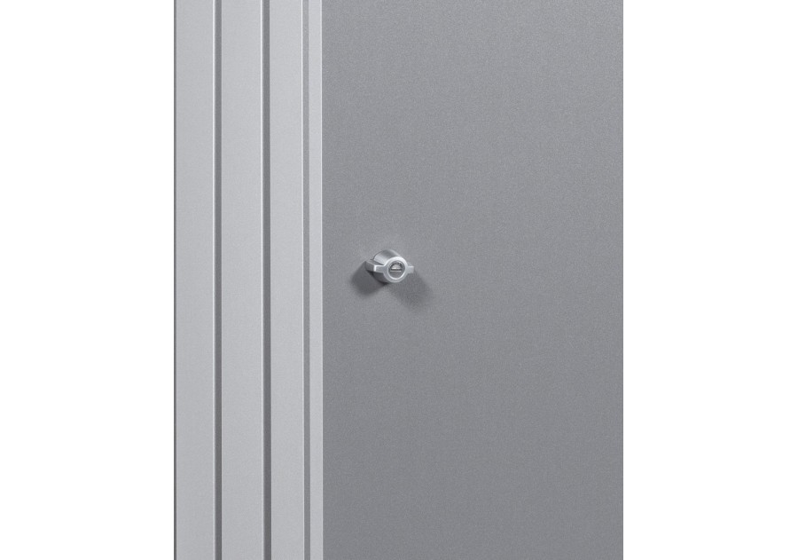 Modułowy metalowy schowek na kubły na śmieci ALEX, 0.80x0.88m