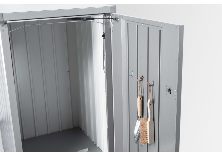 Modułowy metalowy schowek na kubły na śmieci ALEX, 0.80x0.88m