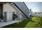 Modułowy metalowy schowek na kubły na śmieci ALEX, 0.80x0.88m