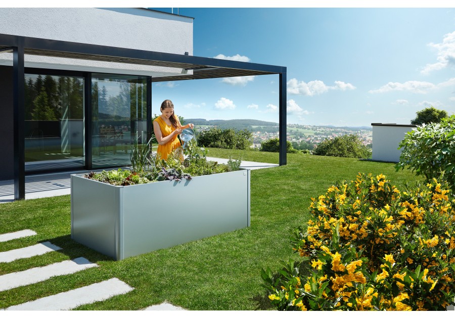 Metalowa grządka podwyższona HOCHBEET, 1.0x1.0m
