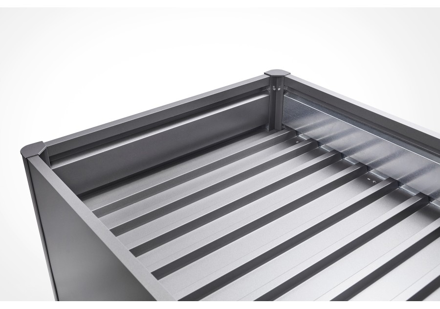 Metalowa grządka podwyższona HOCHBEET [L], 2.0x1.0m