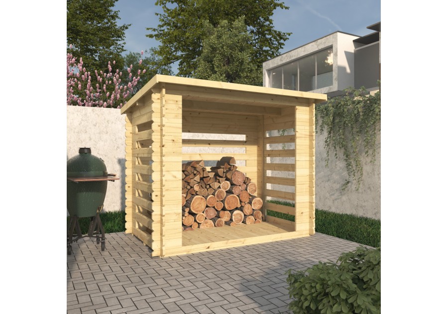 Drewutnia ogrodowa V2 z drewna 28 mm | Domki Sodas