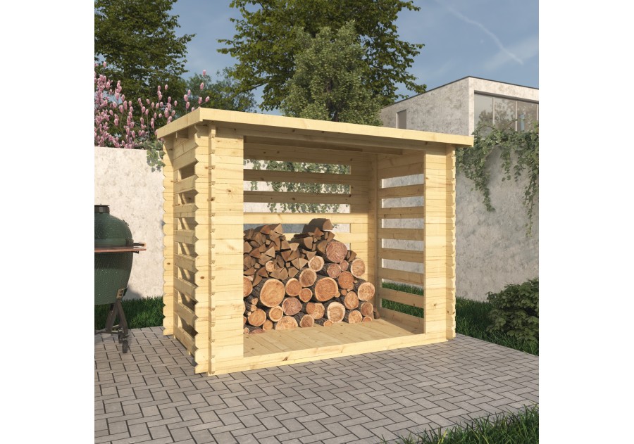 Drewutnia ogrodowa V2 z drewna 28 mm | Domki Sodas