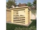 Drewutnia ogrodowa V2 z drewna 28 mm | Domki Sodas