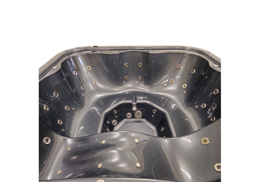 Balia kąpielowa akrylowa kwadratowa z leżanką z zintegrowanym piecem 26kW, 2.03m