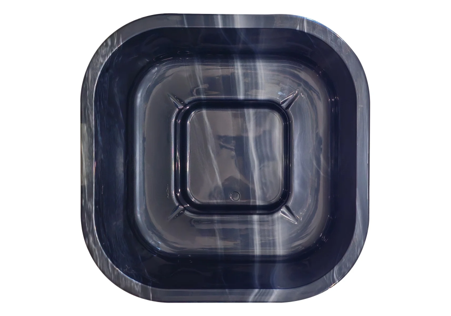 Balia kąpielowa akrylowa kwadratowa z zewnętrznym piecem 30kW, 2.02m