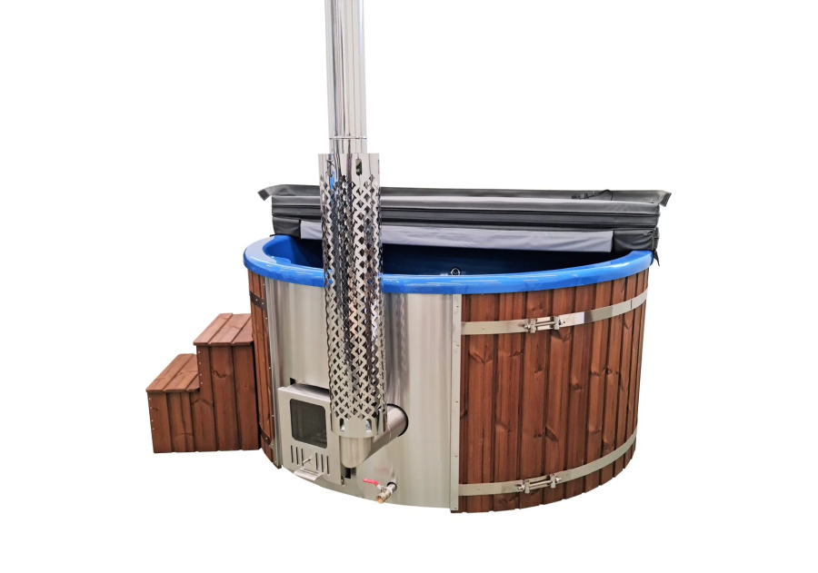 Balia kąpielowa akrylowa okrągła z zintegrowanym piecem 26kW, 2.01m