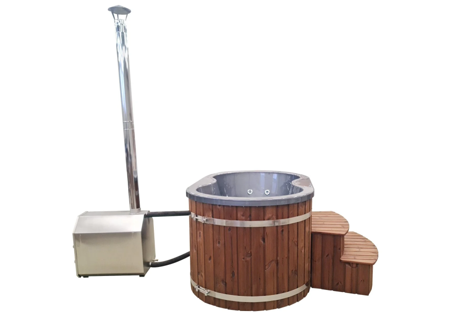 Balia kąpielowa akrylowa ofuro z zewnętrznym piecem 20kW, 1.80m