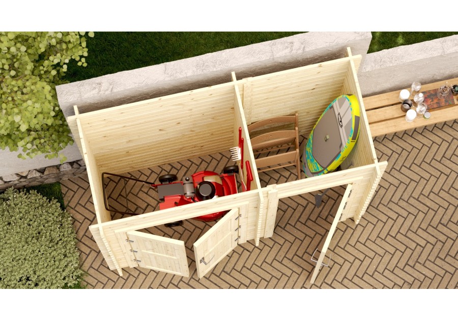 Domek ogrodowy BARI3, 2.8x1.23m 28mm