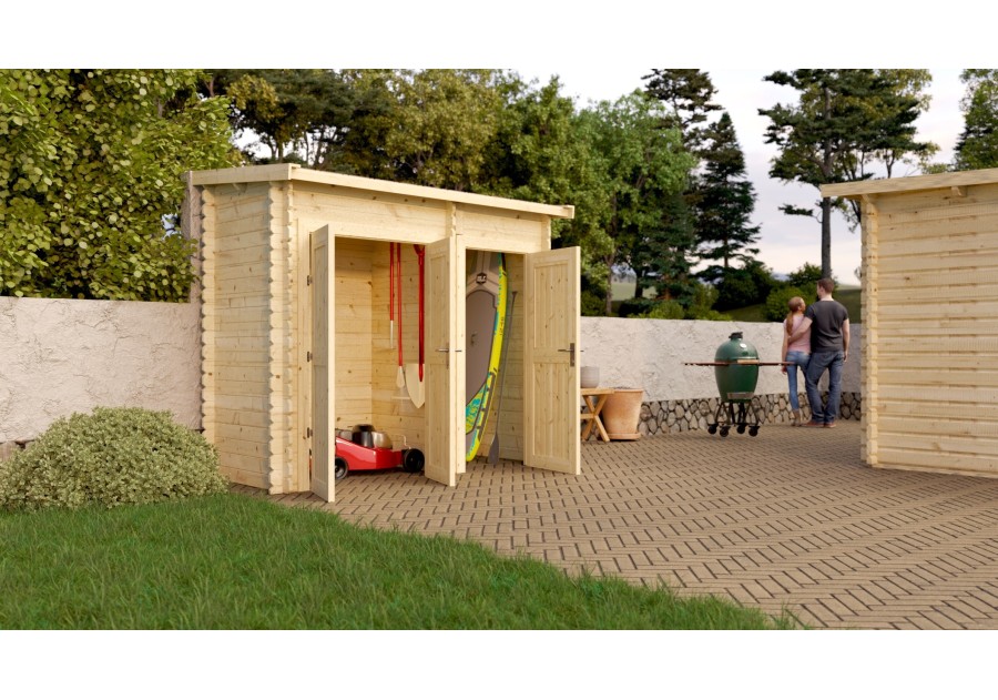 Domek ogrodowy BARI3, 2.8x1.23m 28mm