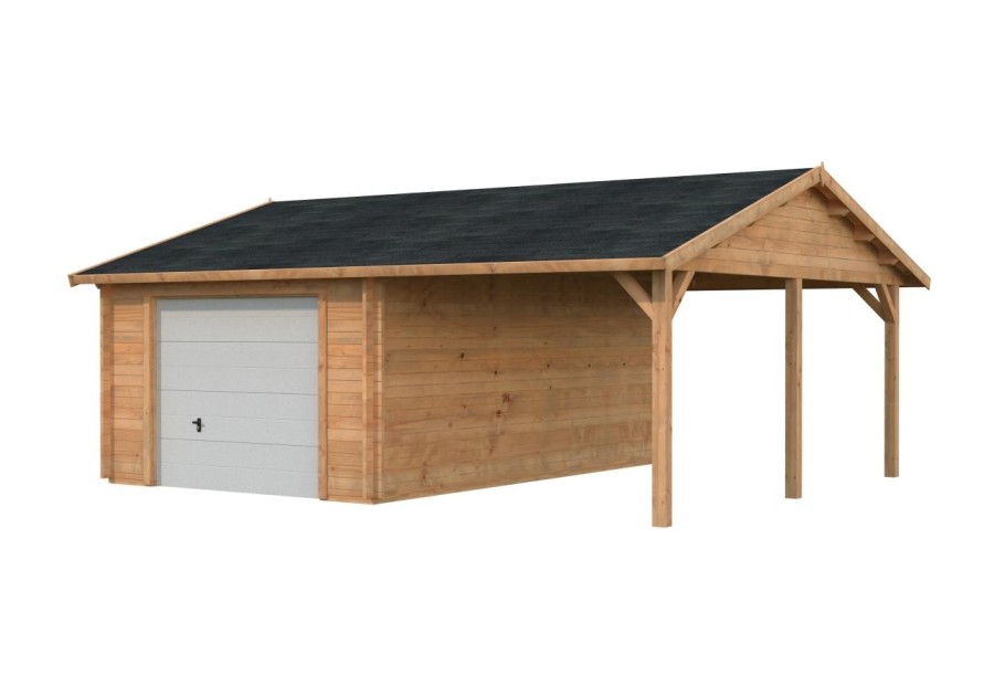 Garaż ROGER190+, 3.8x5.7m 44mm + segmentowa brama