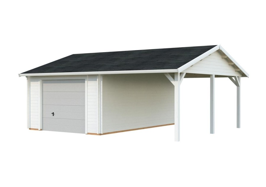 Garaż ROGER190+, 3.8x5.7m 44mm + segmentowa brama