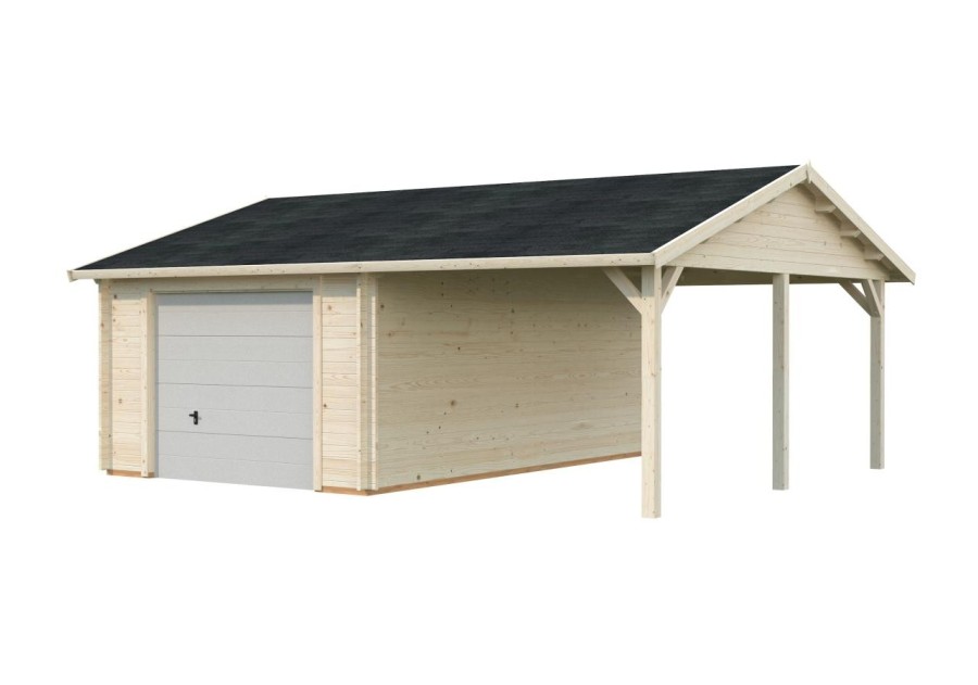 Garaż ROGER190+, 3.8x5.7m 44mm + segmentowa brama