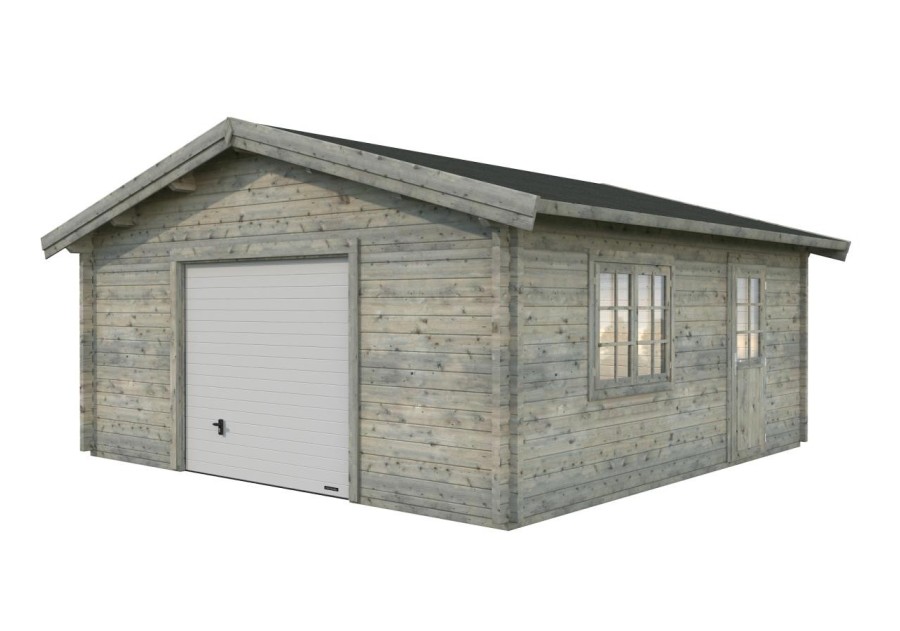 Garaż ROGER277, 5.6x5.6m 70mm + segmentowa brama