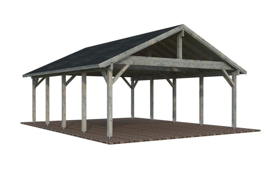 Wiata drewniana ROBE406 5.55x7.32m